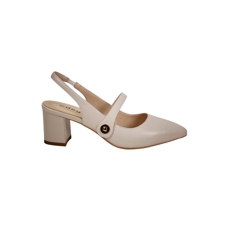 DEGAS - Sandalia Cuero Akane Beige DEGAS