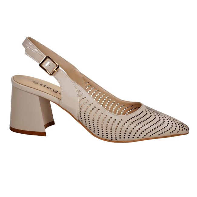 DEGAS - Sandalia Cuero Cecile Beige DEGAS