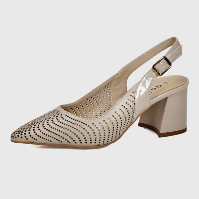 DEGAS - Sandalia Cuero Cecile Beige DEGAS