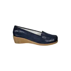DEGAS - Mocasín Cuero Helen Azul