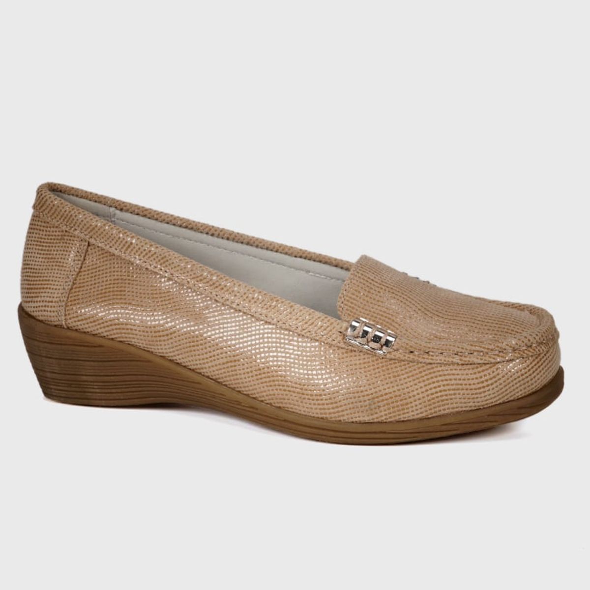 DEGAS - Mocasín Cuero Helen Beige DEGAS