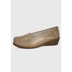 DEGAS - Mocasín Cuero Helen Beige