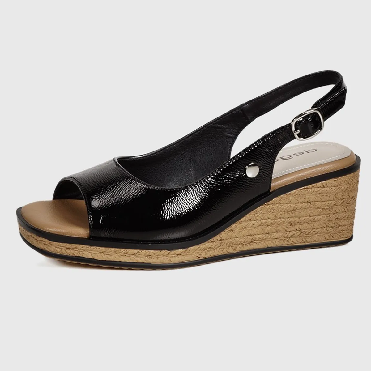 DEGAS - Sandalia Cuero Soraya Negro DEGAS