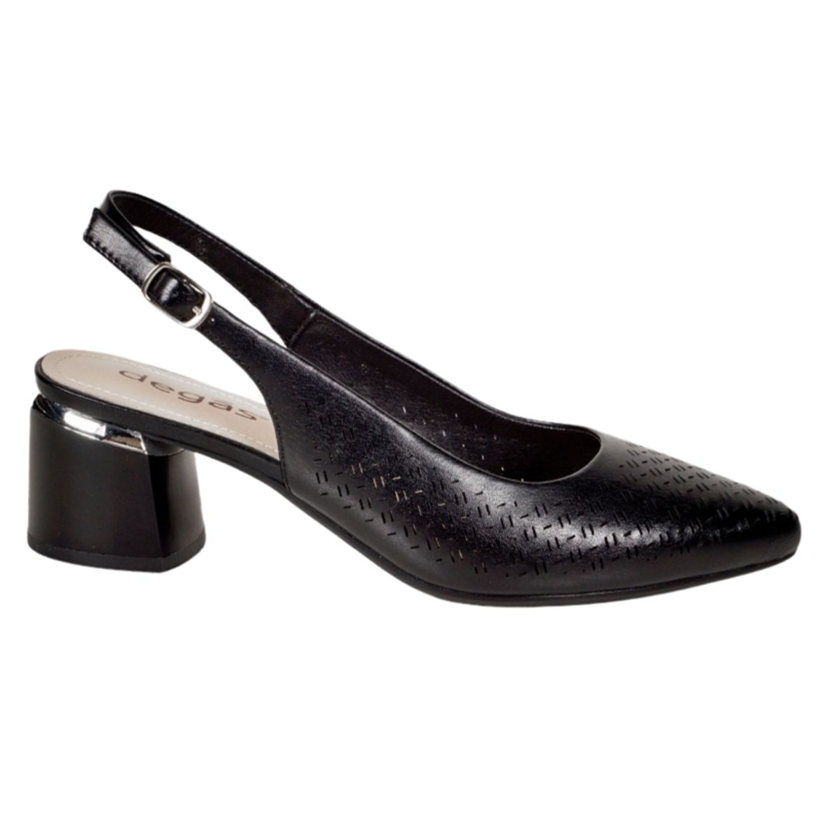 DEGAS - Sandalia Cuero Paule Negro DEGAS