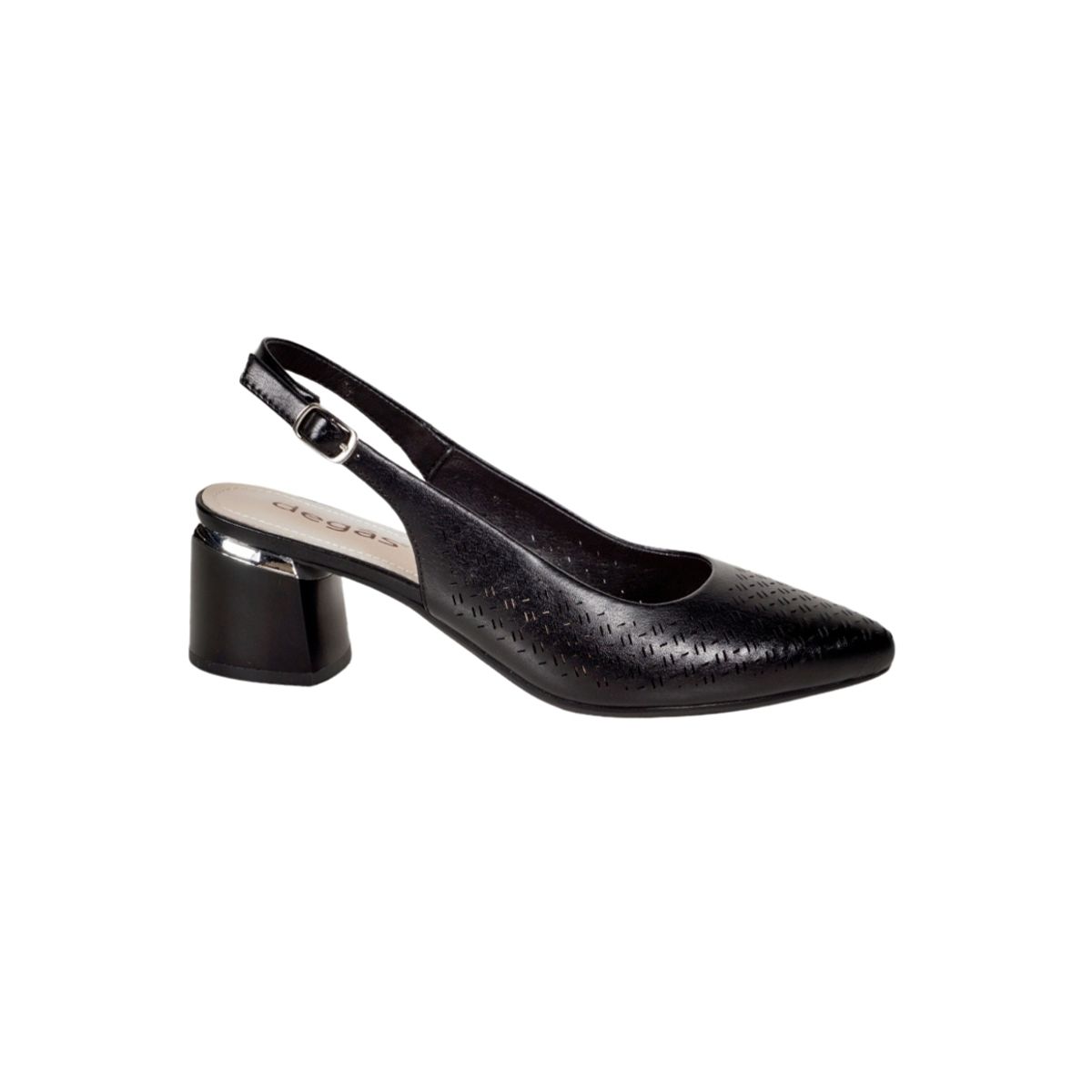 DEGAS - Sandalia Cuero Paule Negro DEGAS