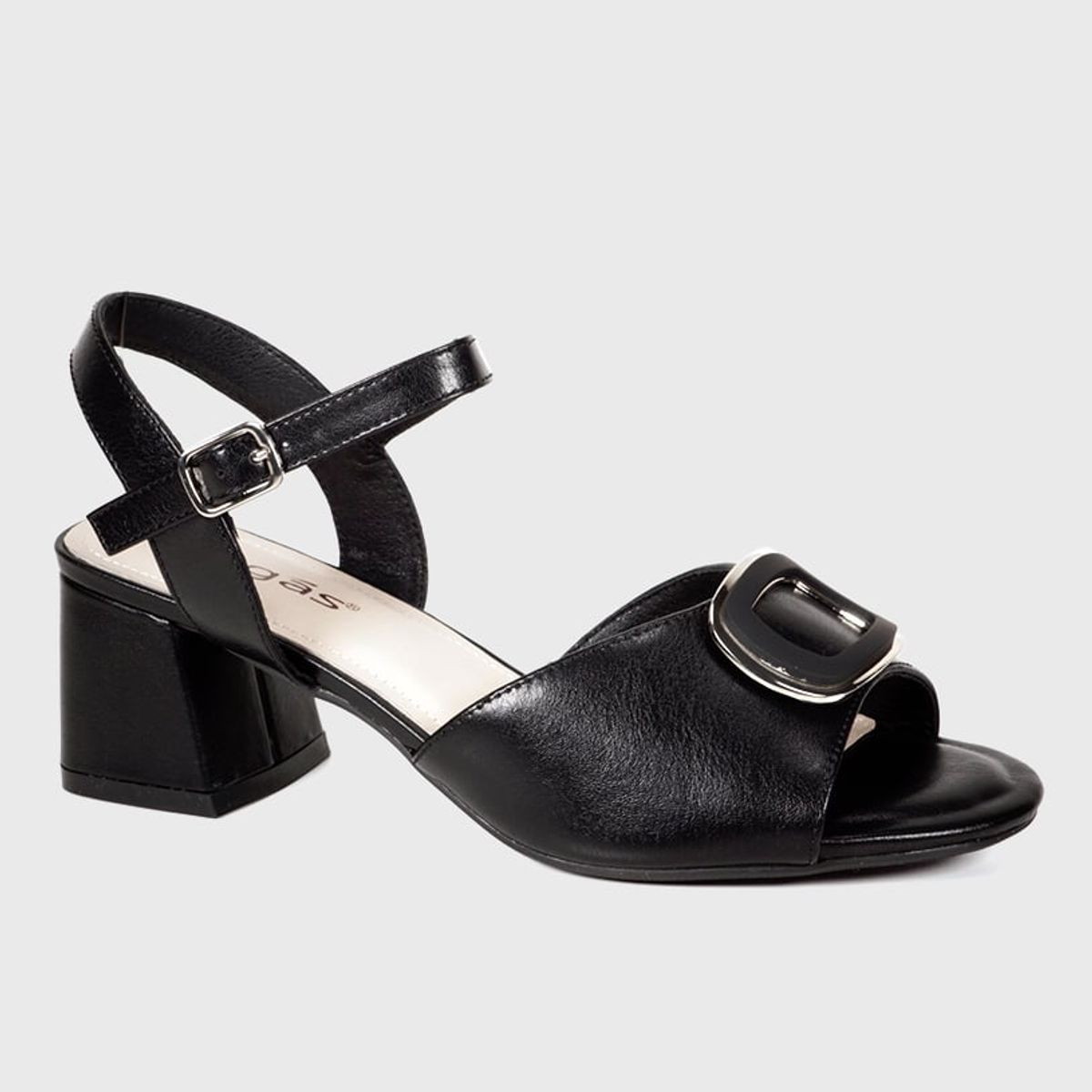 DEGAS - Sandalia Cuero Vaniria Negro DEGAS