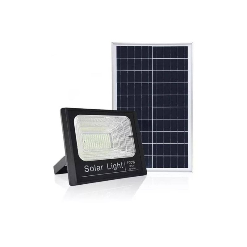 GENERICO - Reflector Solar 100w Lampara LED Panel Solar Control Remoto