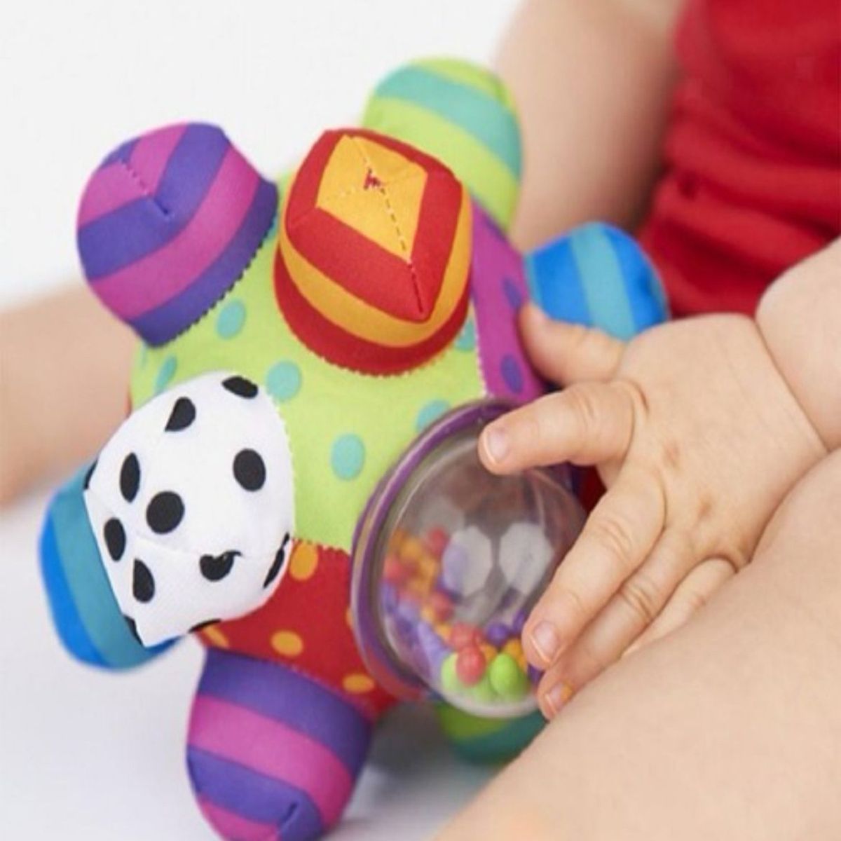 GENERICO - Pelota Sensorial y Sonajero Estimulación Bebés