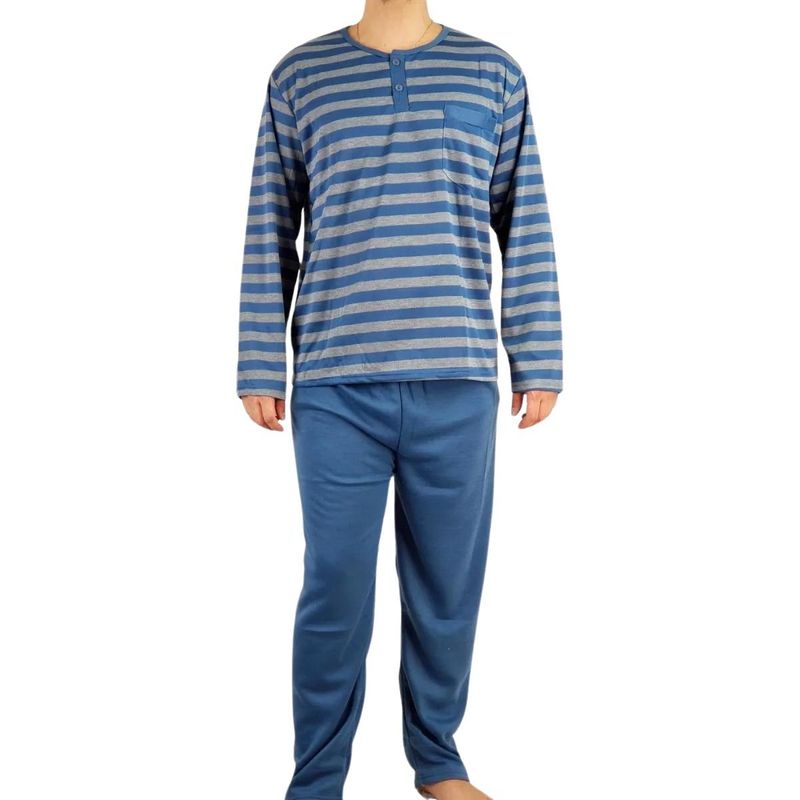 MPROPIA - Pijama Franela Hombre Invierno Manga Larga 4003.-