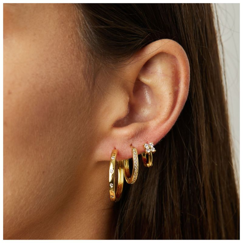 BOAZ JOYAS - ARGOLLAS KARA 25MM BAÑADAS EN ORO