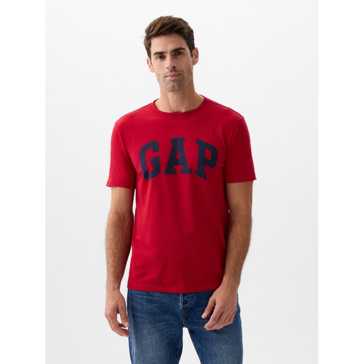 GAP - Polera Hombre GAP Logo Manga Corta Rojo