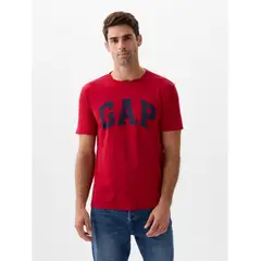 GAP - Polera Hombre Logo Manga Corta Rojo GAP_.