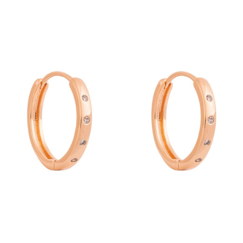 BOAZ JOYAS - ARGOLLAS KARA 25MM BAÑADAS EN ORO ROSADO
