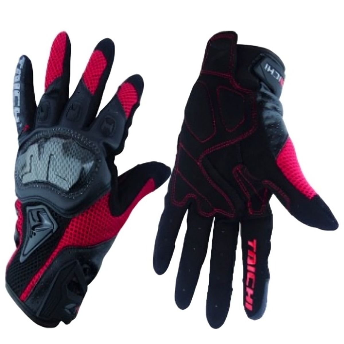 OEM - GUANTE PARA MOTO TAICHI CUERO-TELA  CON PROTECCION CARBON