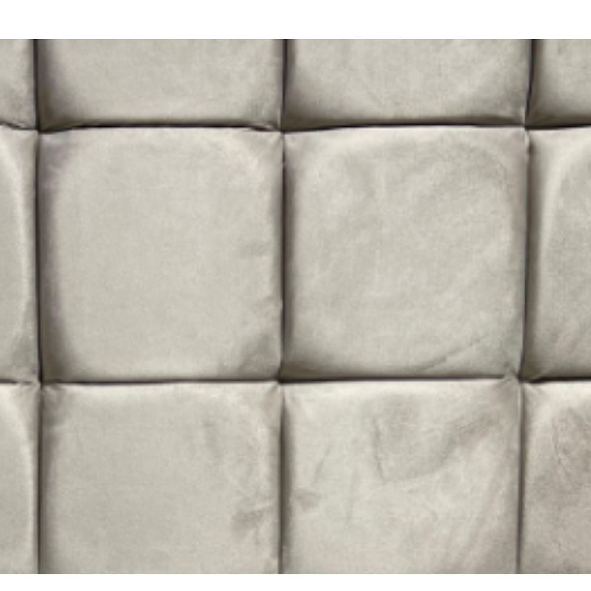 DULCES SUEÑOS - Respaldo Moderno 2 Plaza Diseño Rombo Beige claro Lino