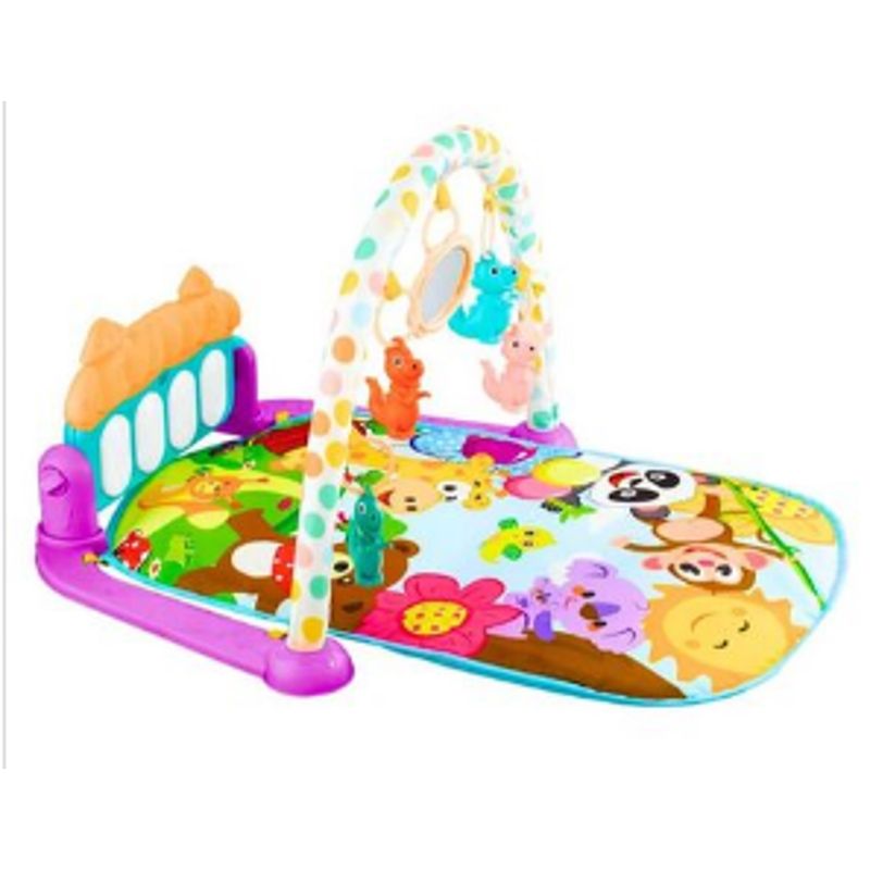 GENERICO - GIMNASIO MUSICAL PARA BEBE PIANO ANIMALITOS COLOR LILA