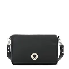 AMPHORA - Cartera bandolera con tapa mediana orieta negro