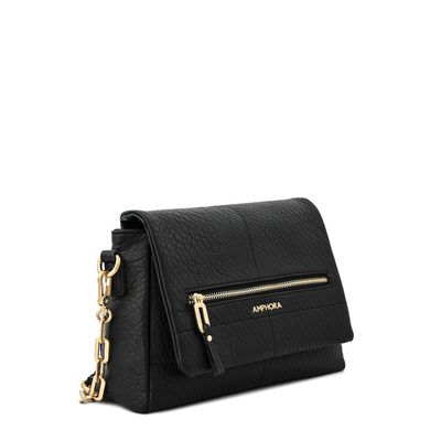 Imagen 2 del producto Cartera bandolera con tapa elena mediana negro especial