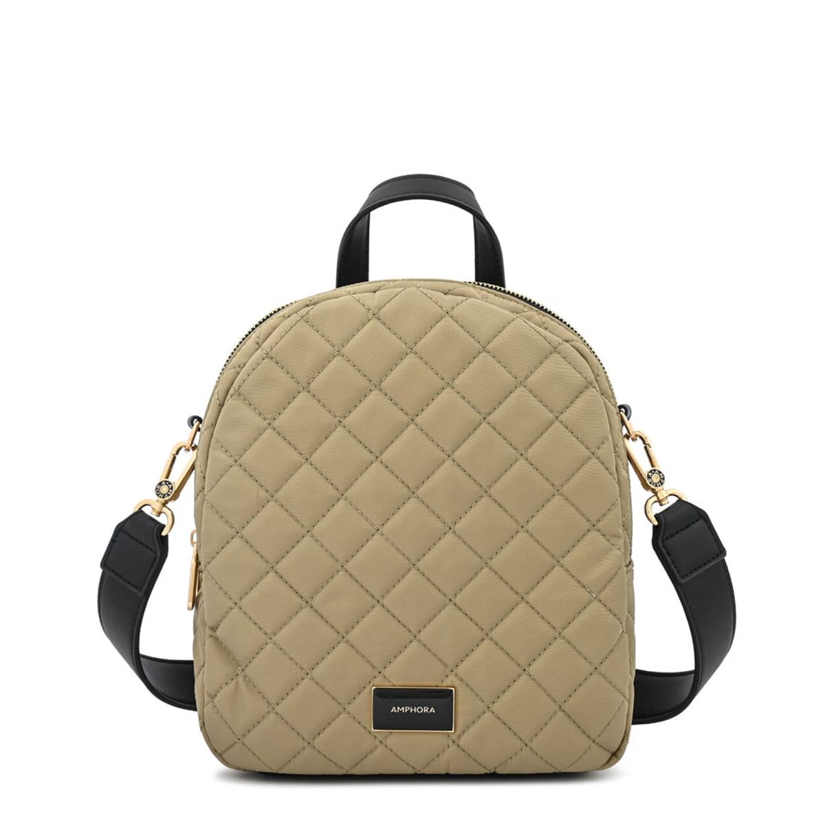 AMPHORA - Mochila bugi mediana taupe