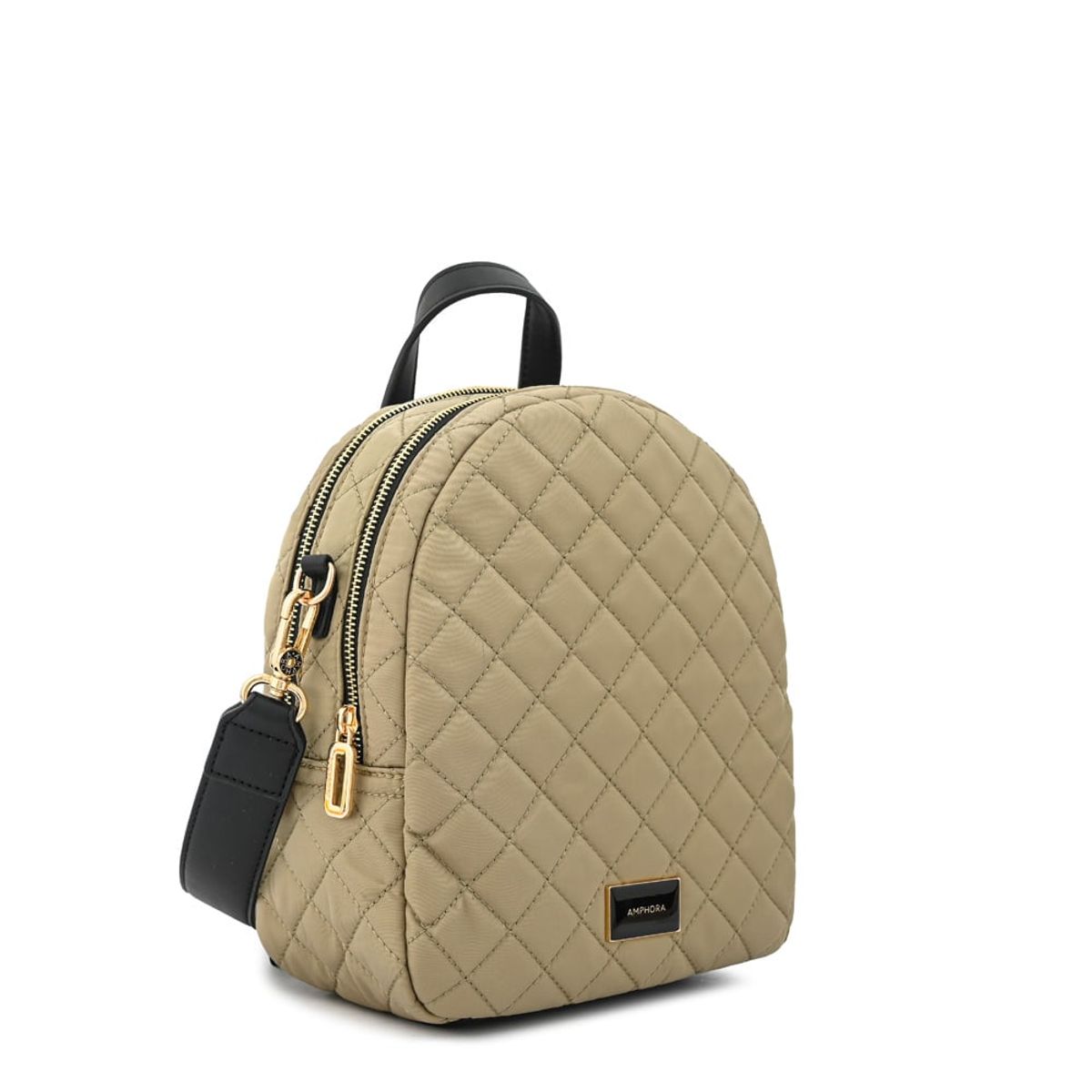 AMPHORA - Mochila bugi mediana taupe