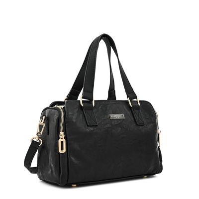 Imagen 2 del producto Cartera dos asas baul mediana cristel Negro especial