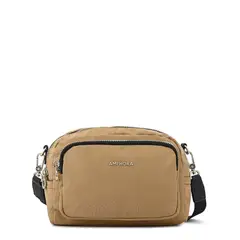 AMPHORA - Cartera bandolera karina mediana beige oscuro