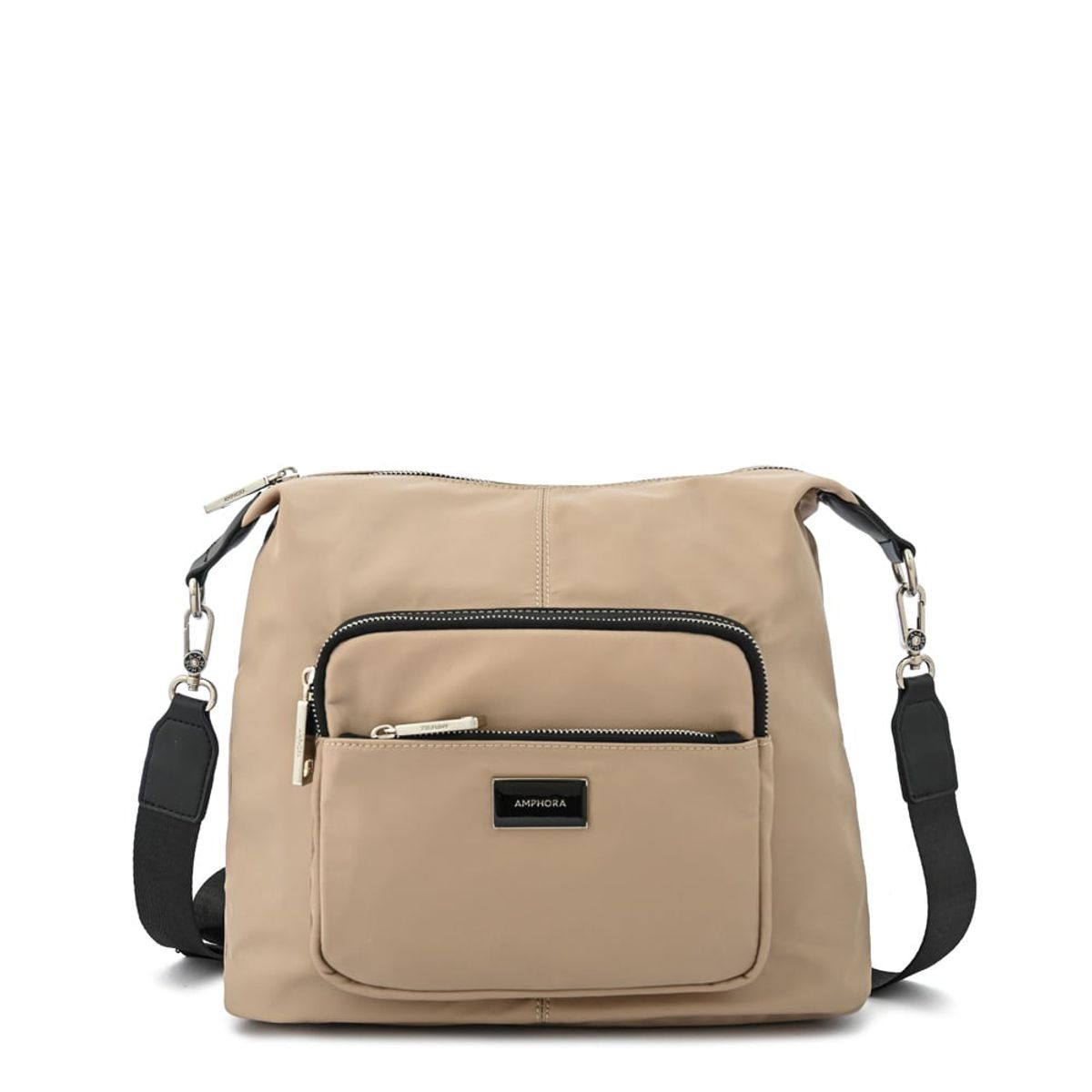 AMPHORA - Cartera bandolera brigit grande beige