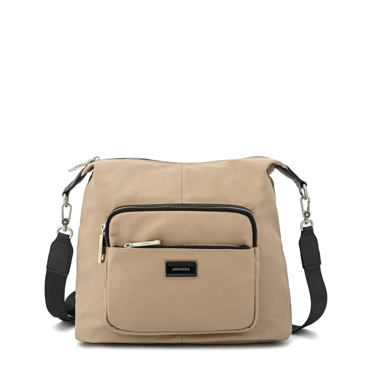 AMPHORA - Cartera bandolera brigit grande beige