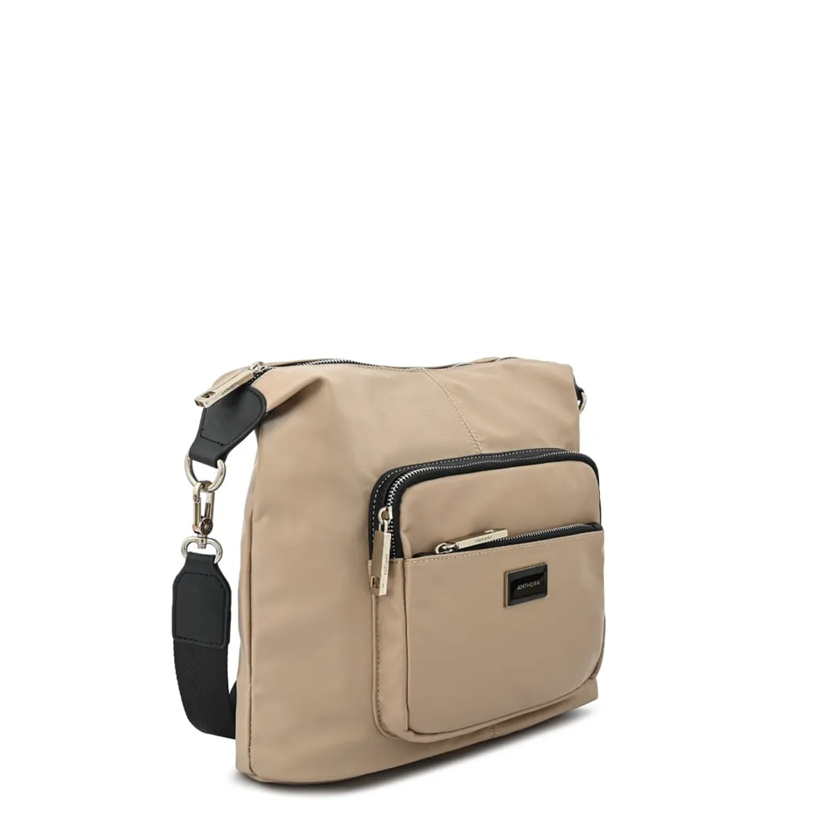 AMPHORA - Cartera bandolera brigit grande beige