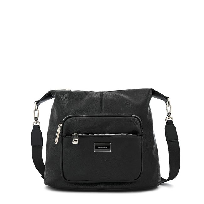 AMPHORA - Cartera bandolera grande brigit Negro especial