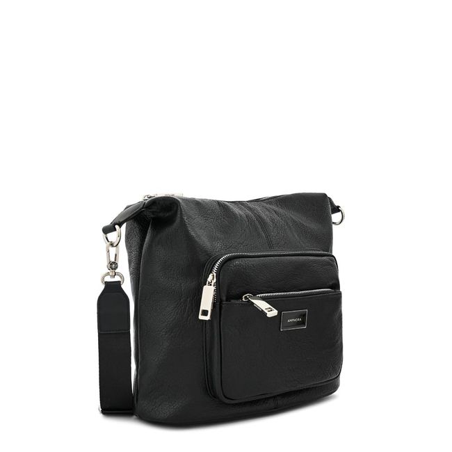 AMPHORA - Cartera bandolera grande brigit Negro especial