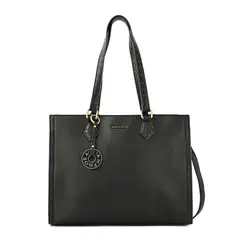 AMPHORA - Cartera dos asas porta notebook grande nila negro