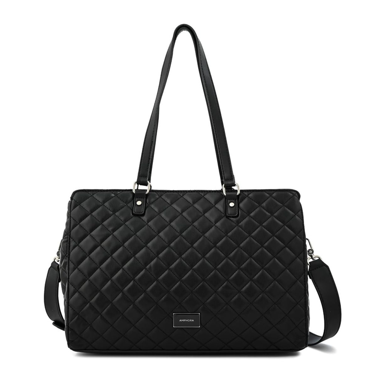 AMPHORA - Cartera tote porta notebook bugi grande negro especial