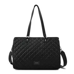 AMPHORA - Cartera tote porta notebook bugi Negro especial
