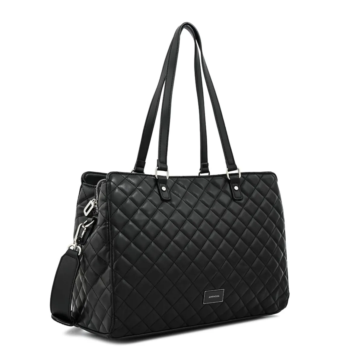 AMPHORA - Cartera tote porta notebook bugi grande negro especial
