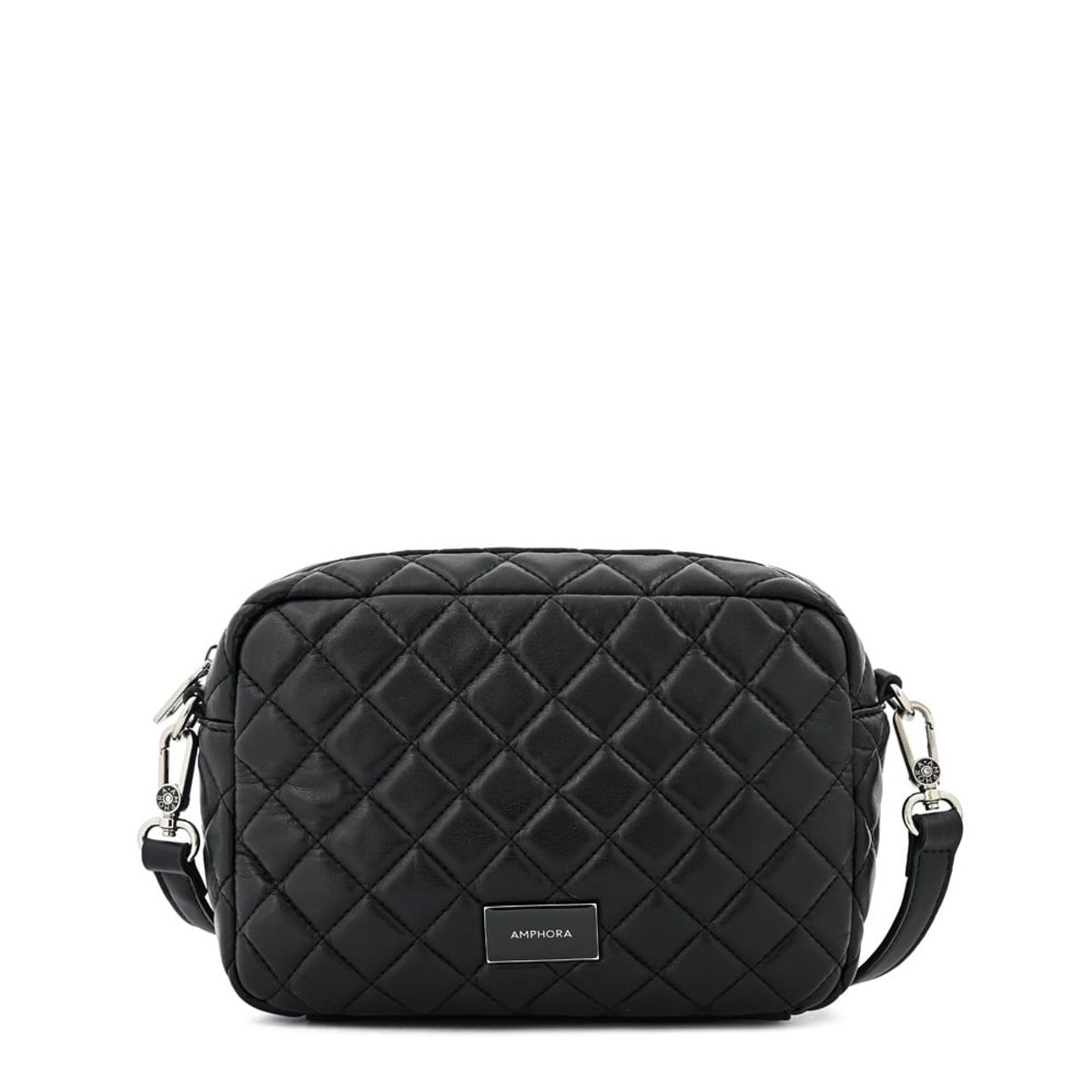 AMPHORA - Cartera bandolera bugi mediana negro especial