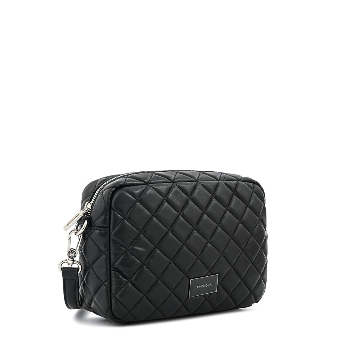 AMPHORA - Cartera bandolera bugi mediana negro especial