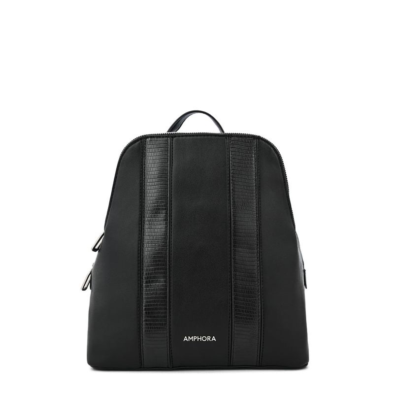 AMPHORA - Mochila mediana ilana Negro especial