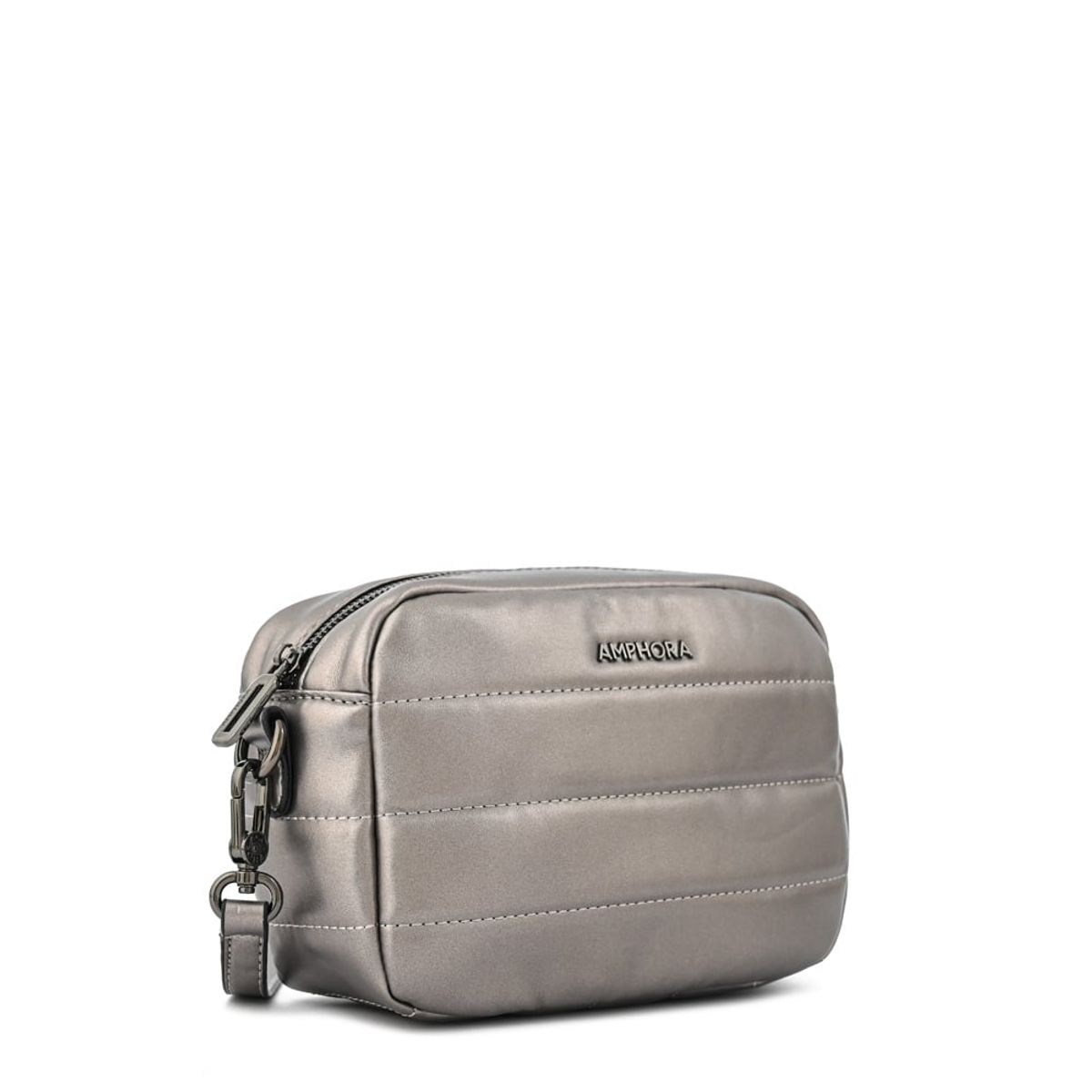 AMPHORA - Cartera bandolera maricel pequeña plateado oscuro