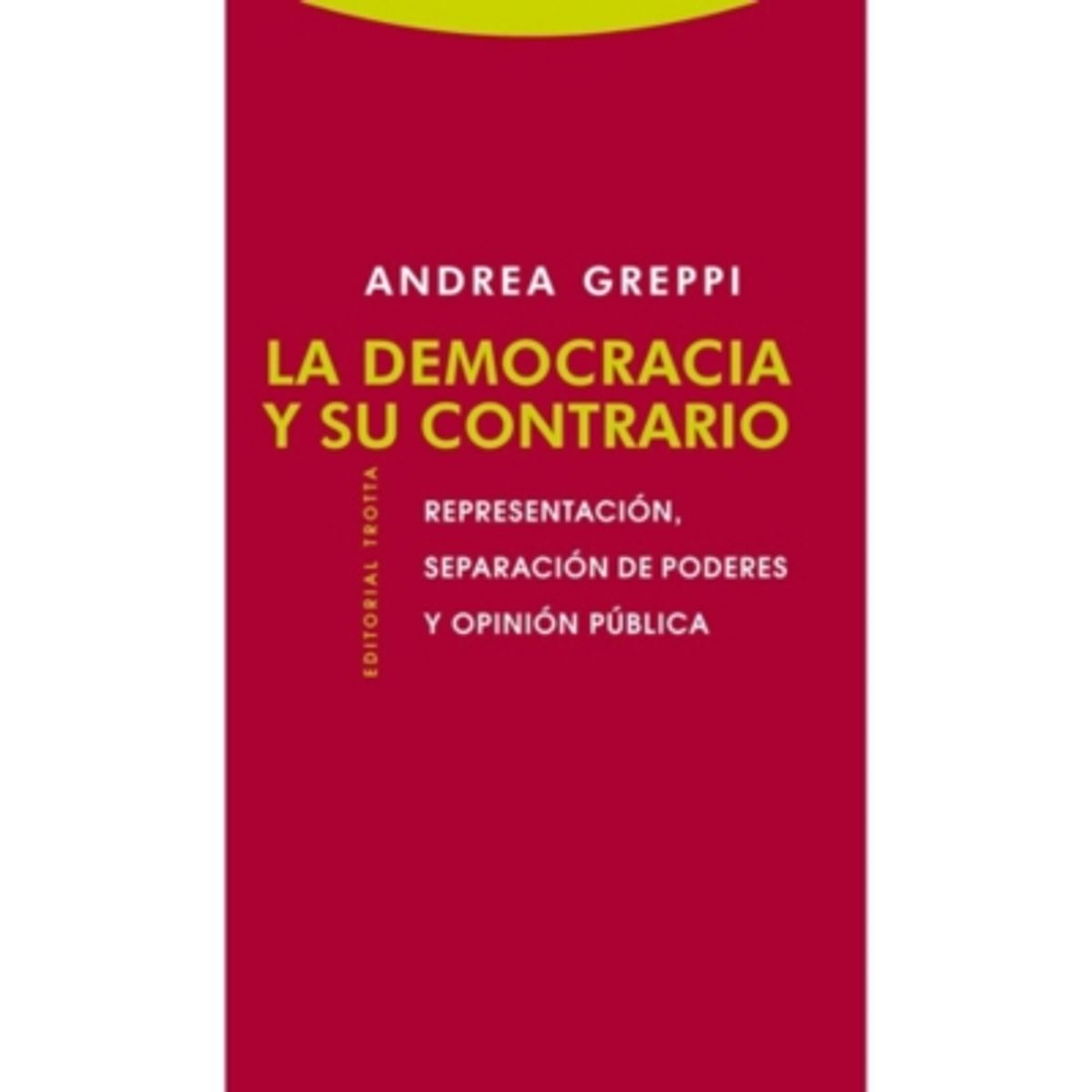 ANTARTICA LIBROS - La Democracia Y Su Contrario
