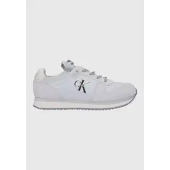 CALVIN KLEIN - Zapatillas de Cuero Runner Gris