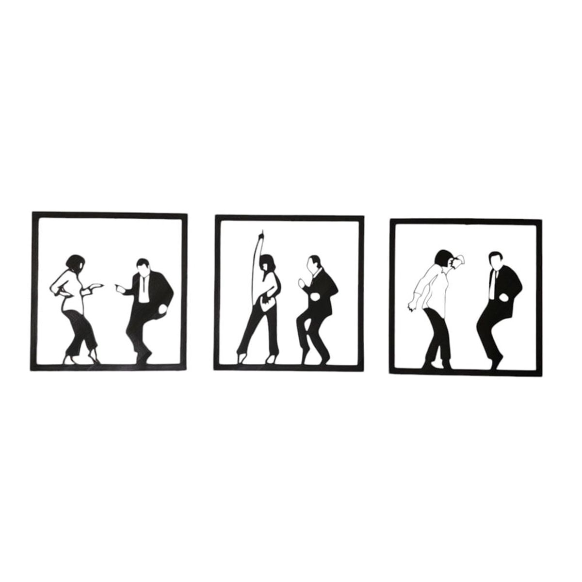 3D - Decoracion Muro Pulp Fiction Plastico Negro