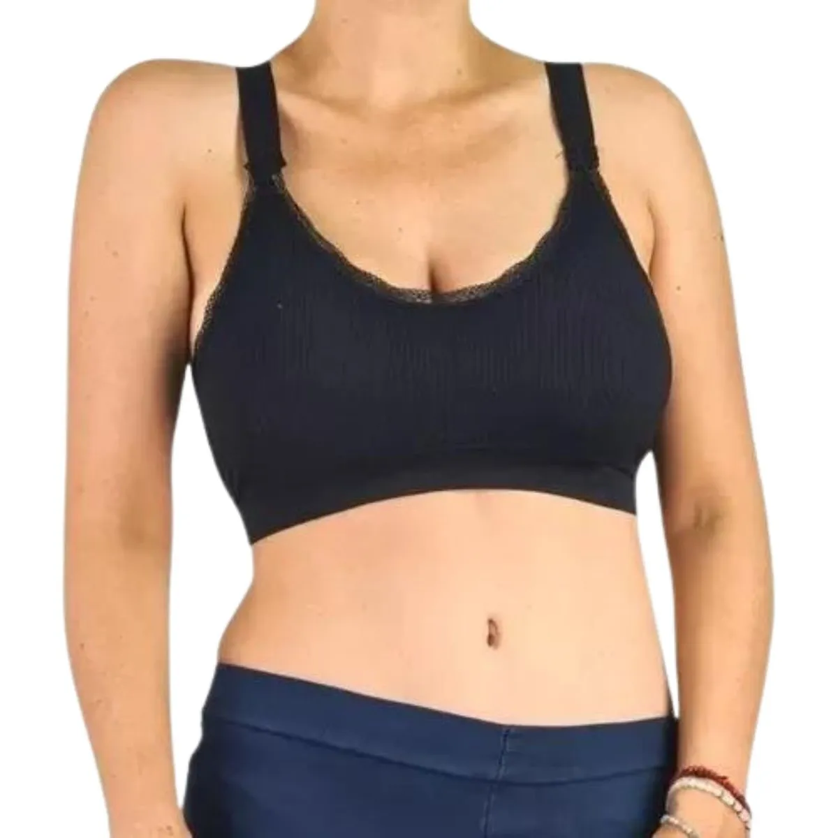 LIKE SHOP - Pack 2 Sostén Deportivo Mujer Peto Elasticado Tirantes 3