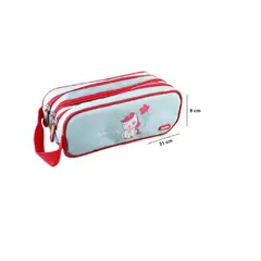 ARTIDIX - Estuche escolar Grande 3 cierres Sweet Kawaii Rosa