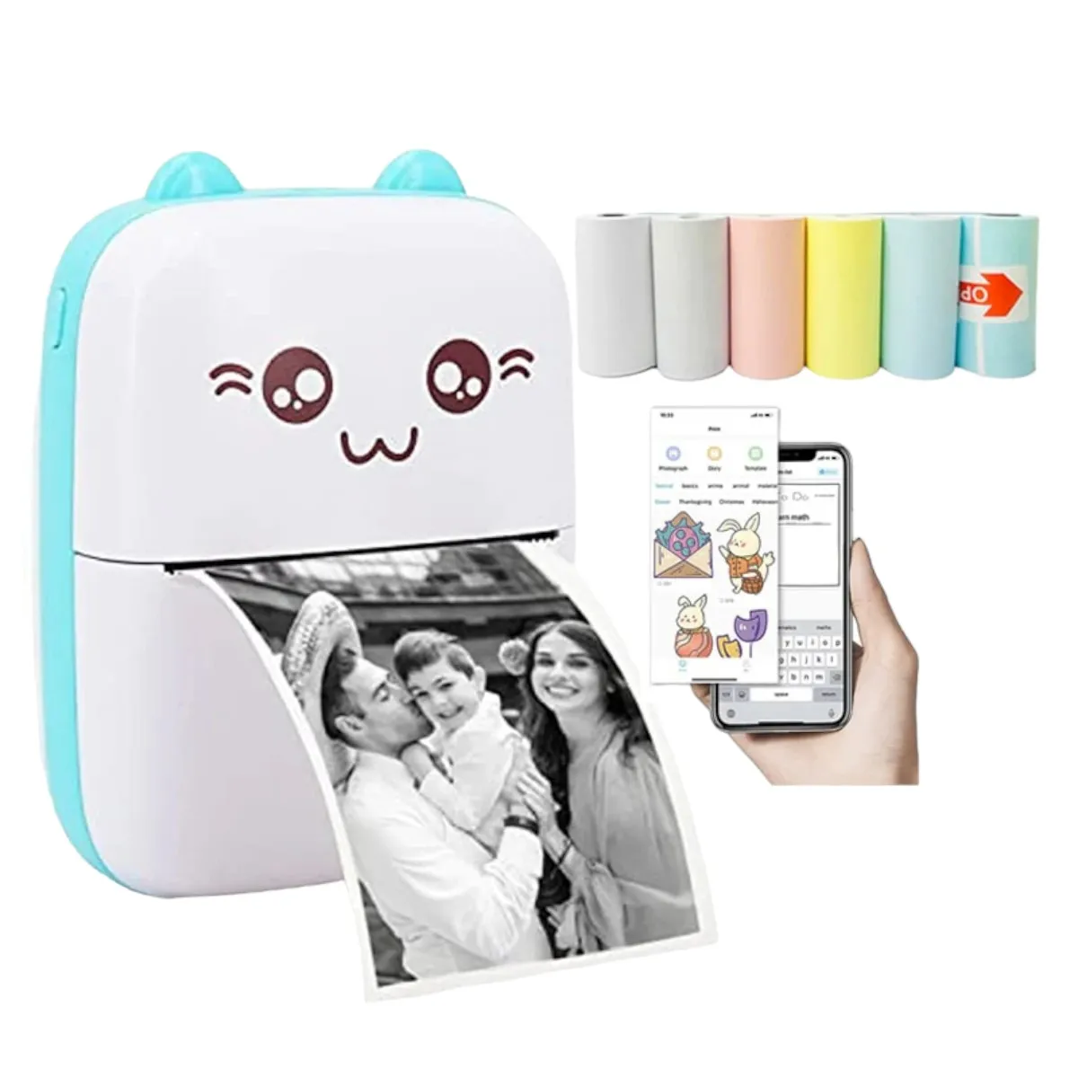 GENERICO - Mini Impresora Térmica Portátil De Texto Imagen Notas