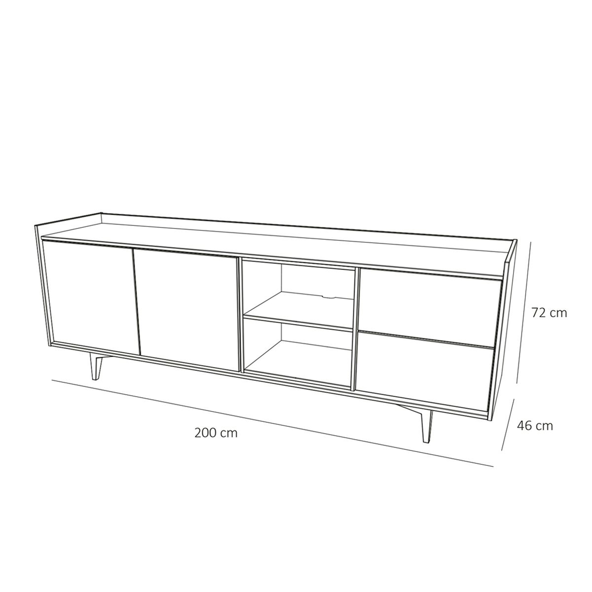 MEDULAR - Rack tv Studio Nogal