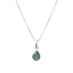 ANDREA COGGIOLA JOYAS - Collar Meena Gota Labradorita Plata Fina 925