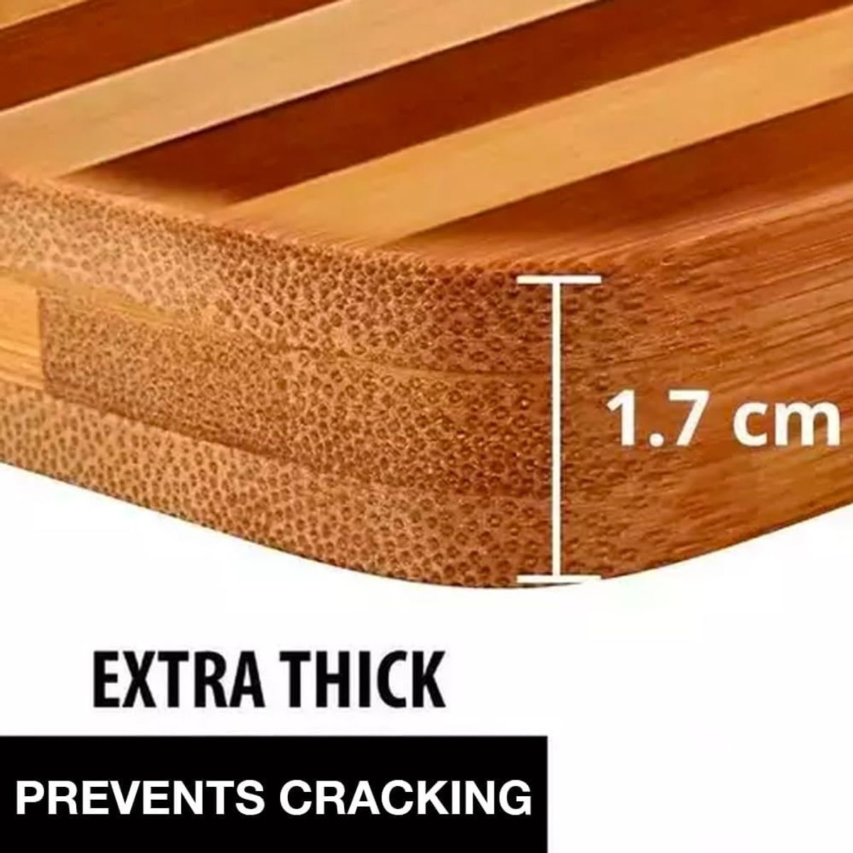 GENERICO - Tabla Para Picar Carne Verduras De Bambú  Rectangular