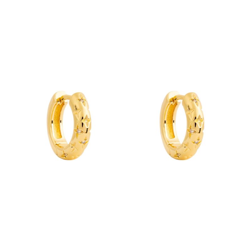 BOAZ JOYAS - ARGOLLAS LINA 15MM BAÑADAS EN ORO
