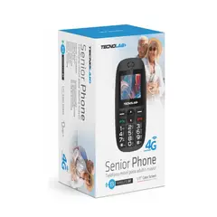 TECNOLAB - Telefono Senior Celular para Adulto Mayores Teclado Grande SOS